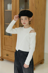 [DOREDORE] Unbalance slit tee