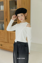 [DOREDORE] Unbalance slit tee