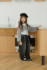 [DOREDORE] Lace raglan crop tee