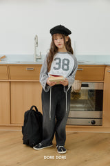 [DOREDORE] Lace raglan crop tee