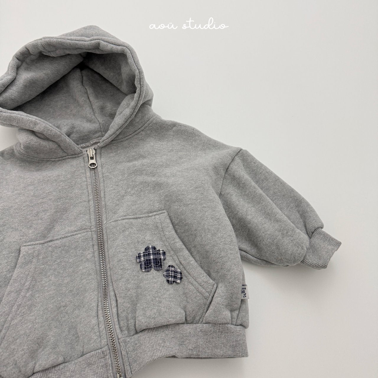 [aou studio] Flower zip up hoodie