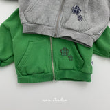 [aou studio] Flower zip up hoodie