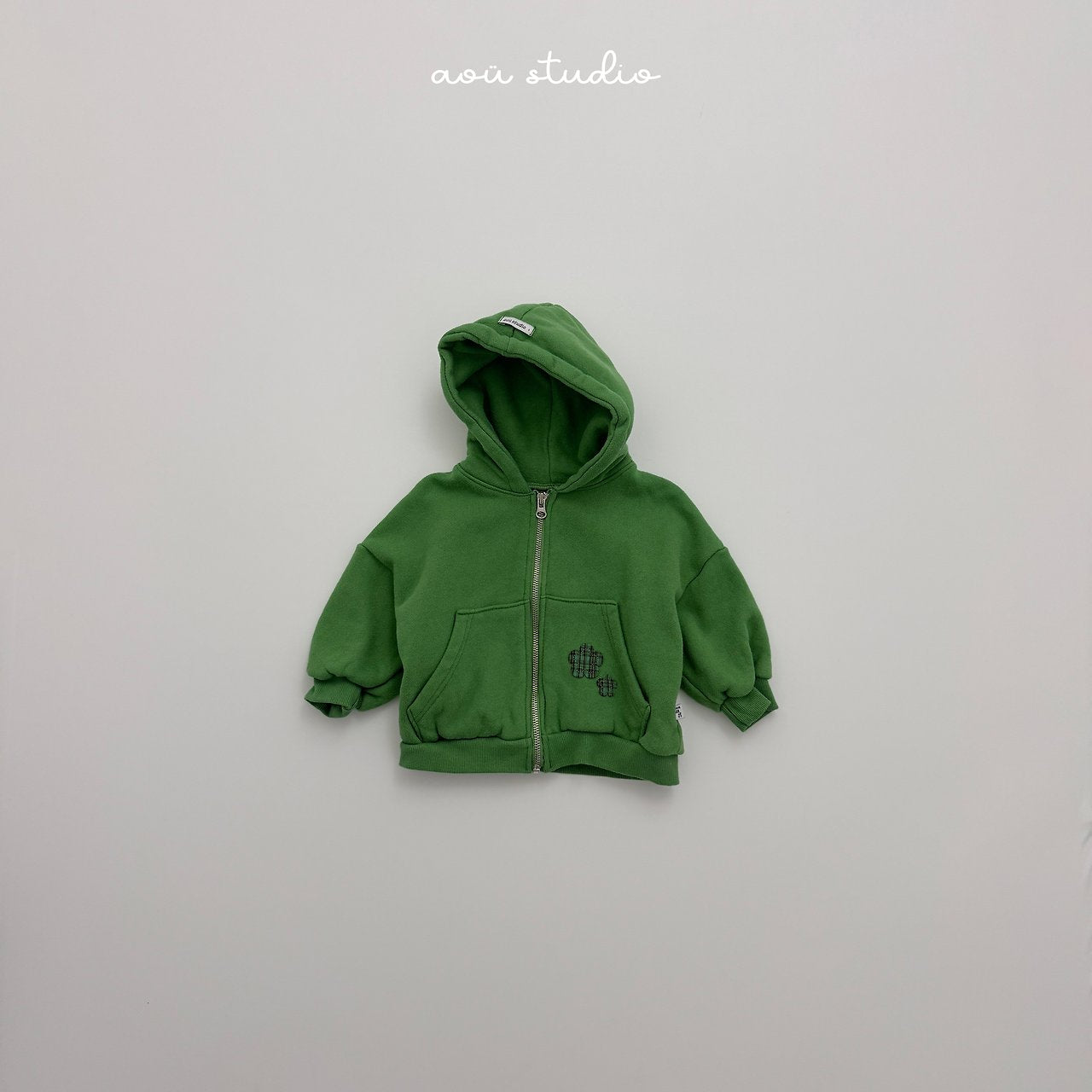 [aou studio] Flower zip up hoodie