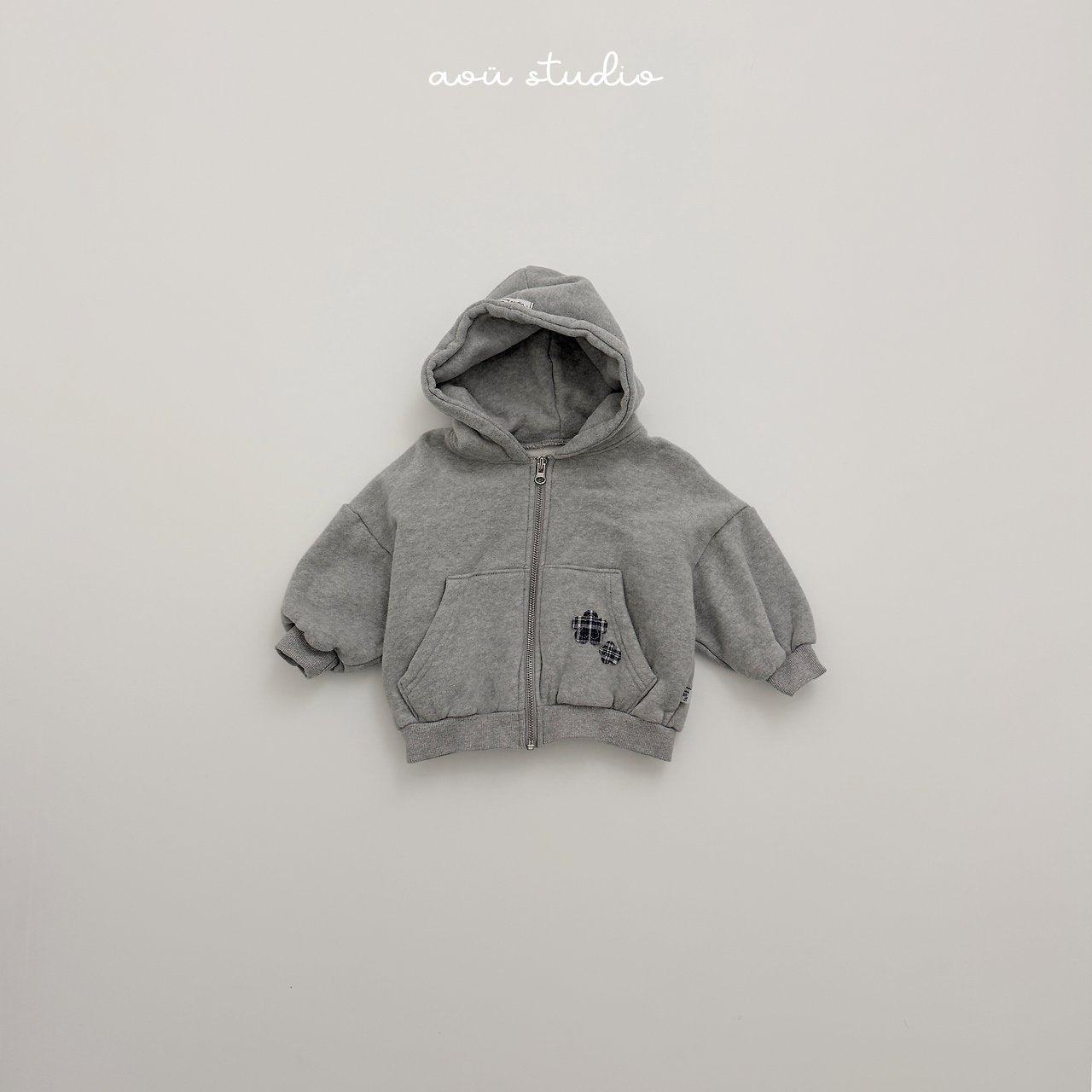 [aou studio] Flower zip up hoodie