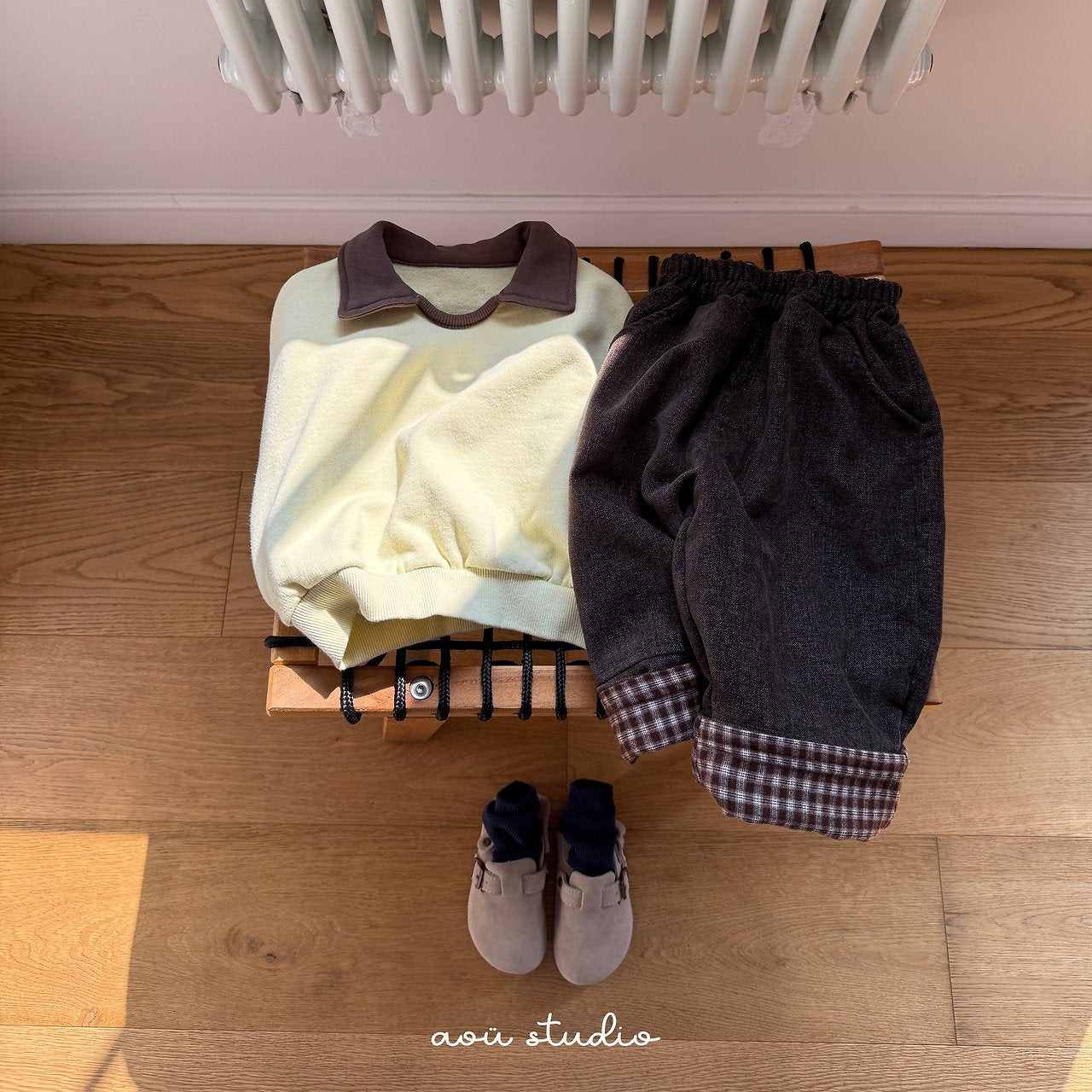 [aou studio] Popo roll up pants