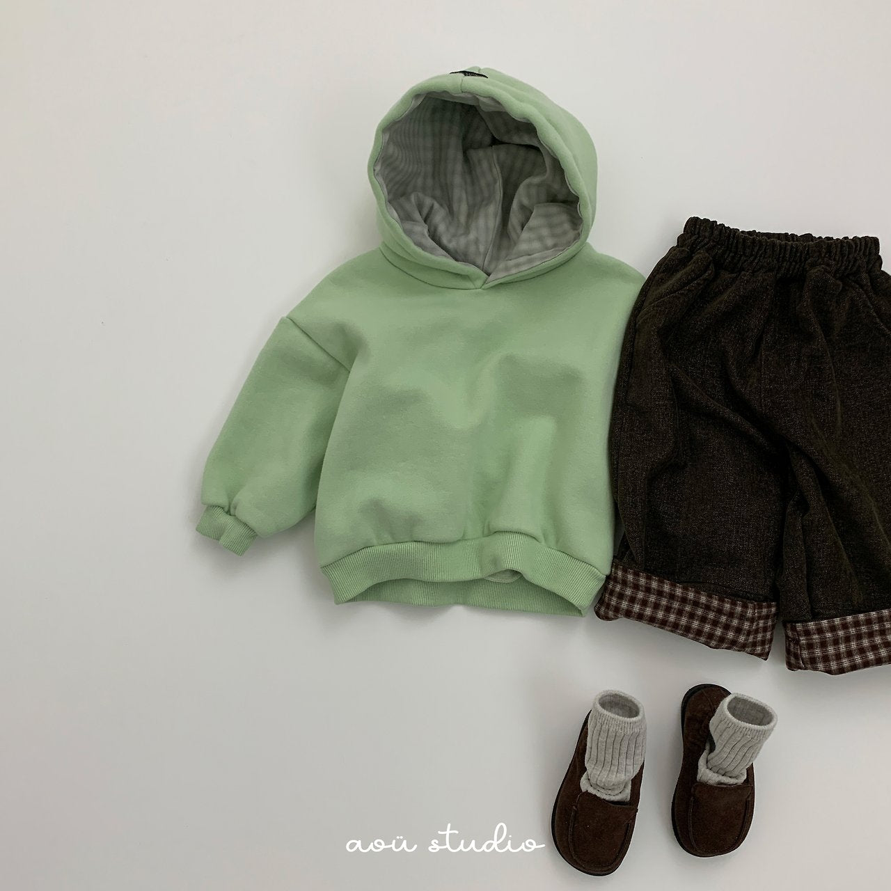 [aou studio] Popo roll up pants