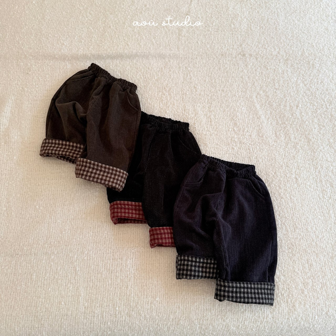 [aou studio] Popo roll up pants