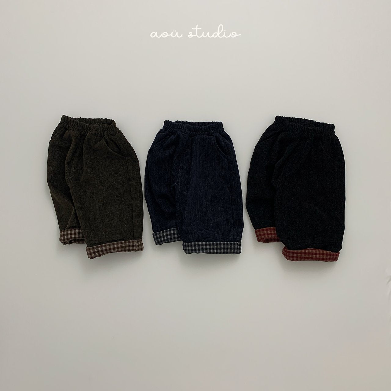 [aou studio] Popo roll up pants
