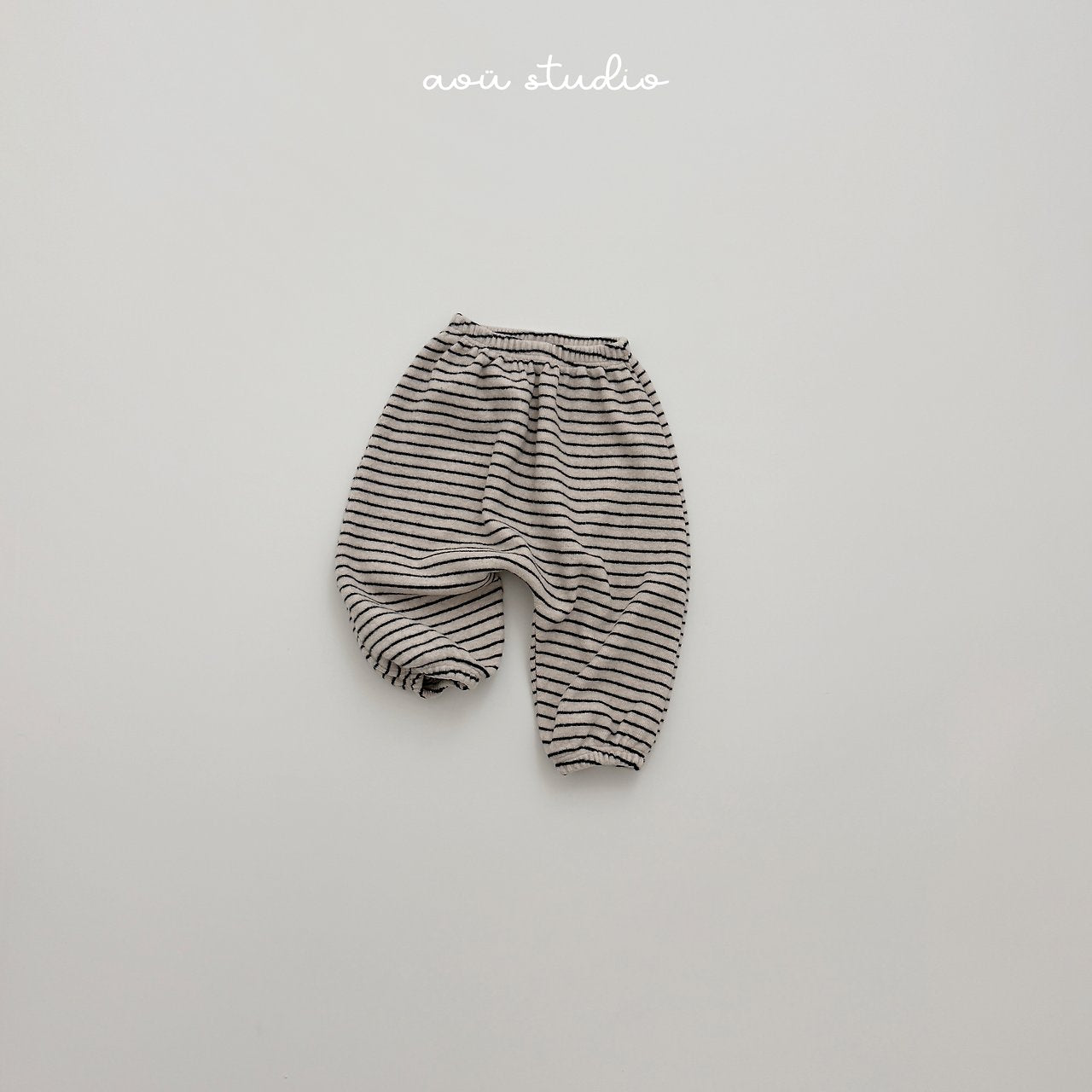 [aou studio] Pumpkin stripe jpgger pants