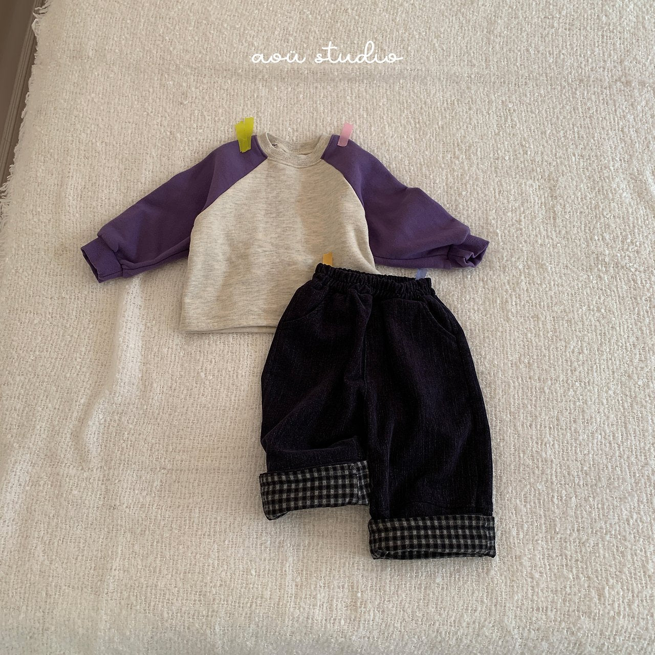 [aou studio] Fine raglan tee