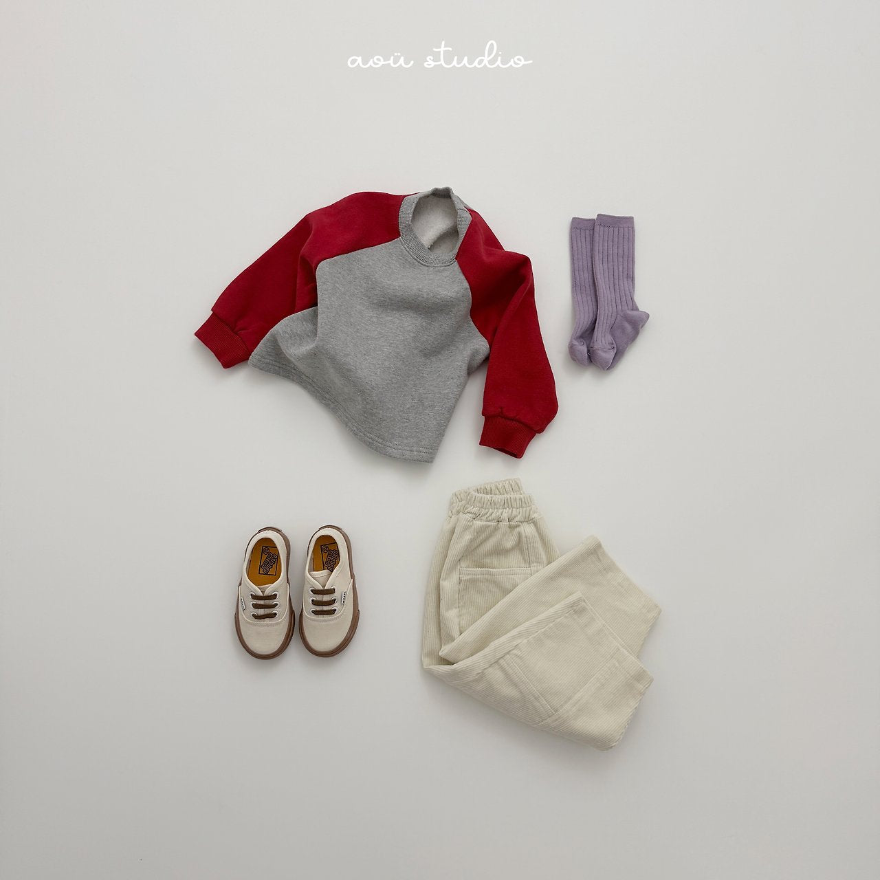 [aou studio] Fine raglan tee