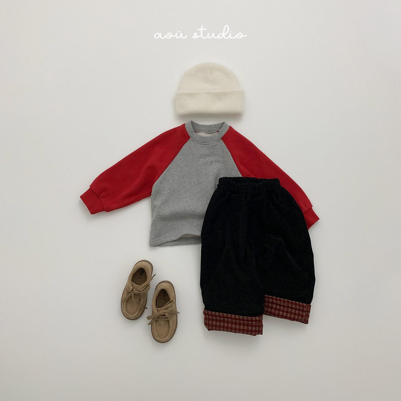 [aou studio] Fine raglan tee