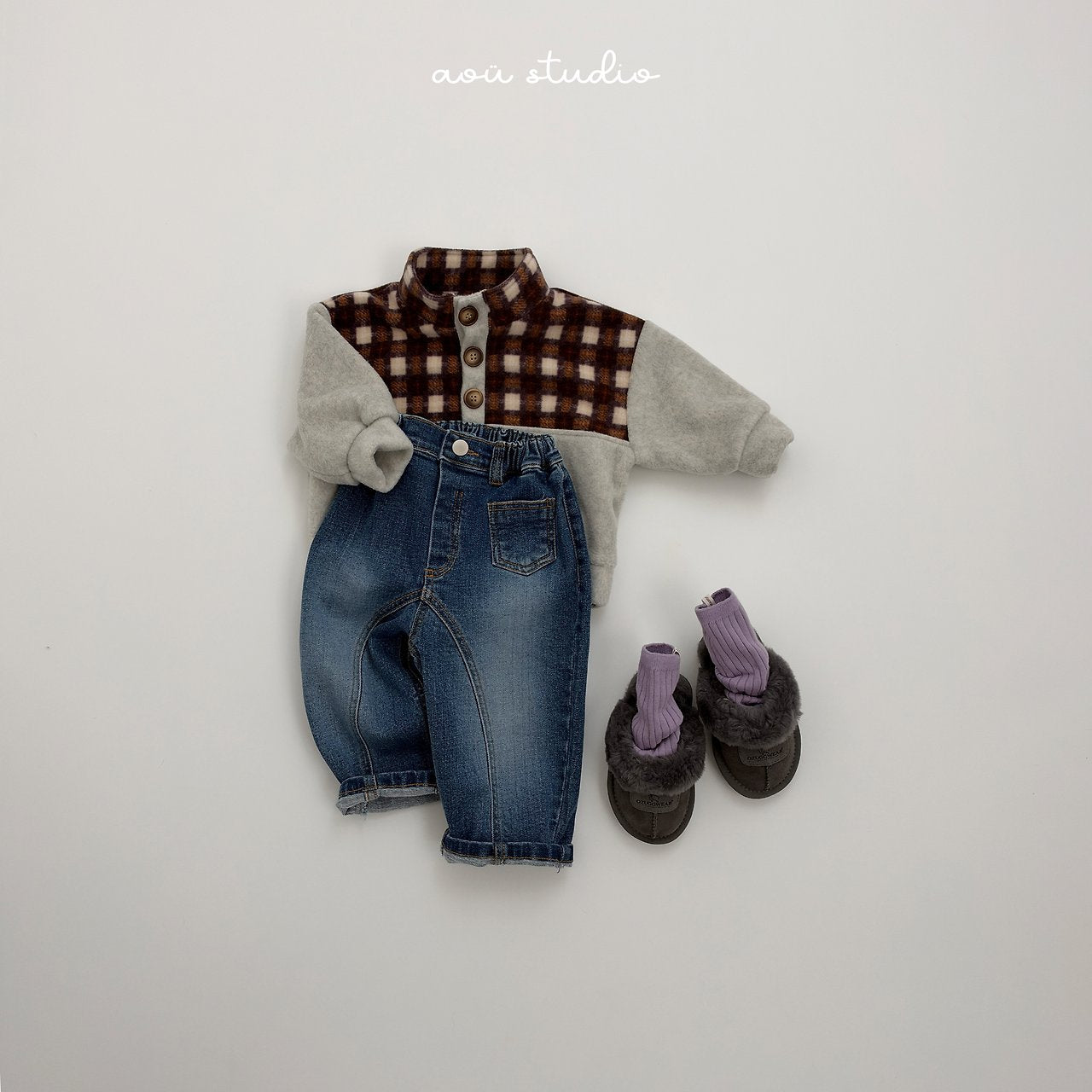 [aou studio] Time pocket denim pants