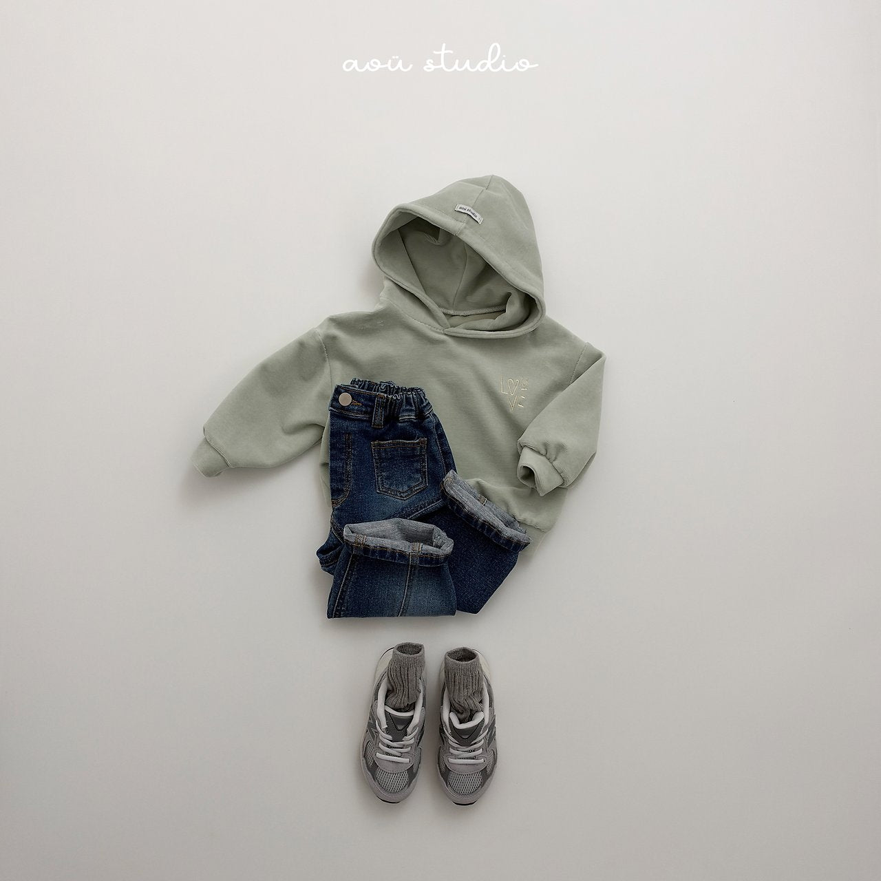 [aou studio] Time pocket denim pants