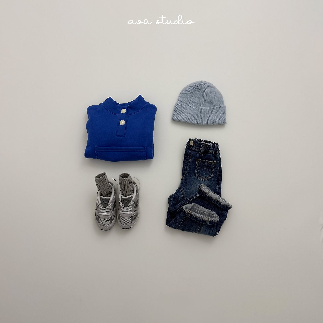 [aou studio] Time pocket denim pants