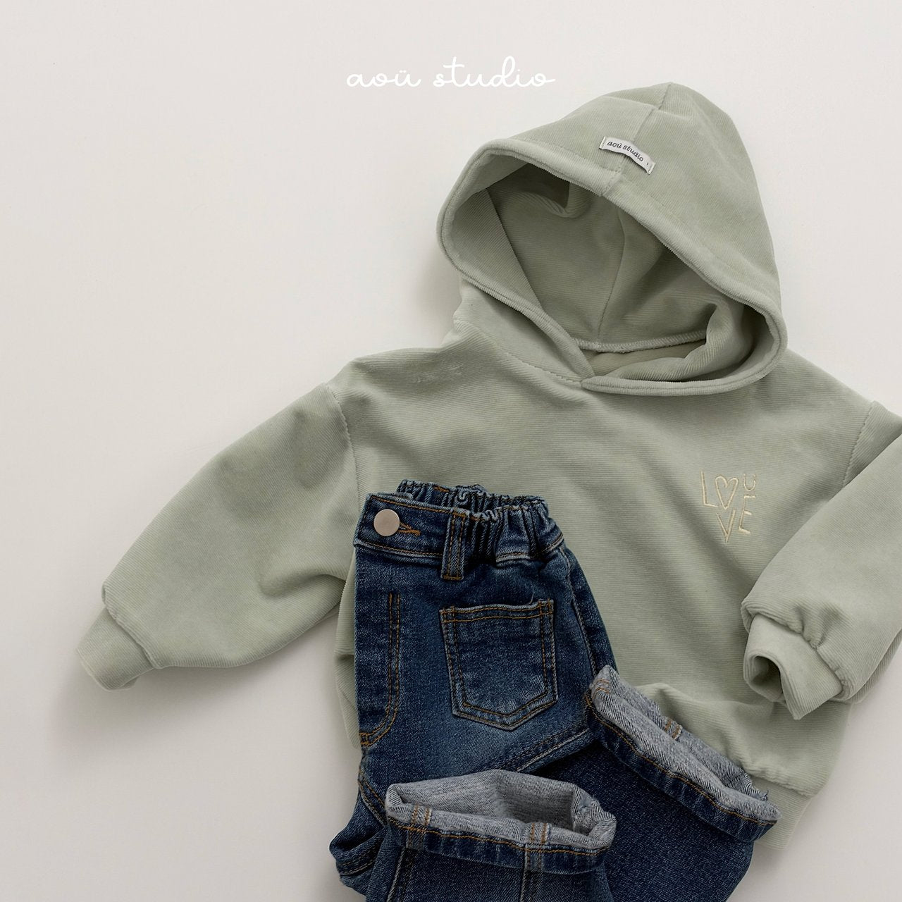 [aou studio] Time pocket denim pants