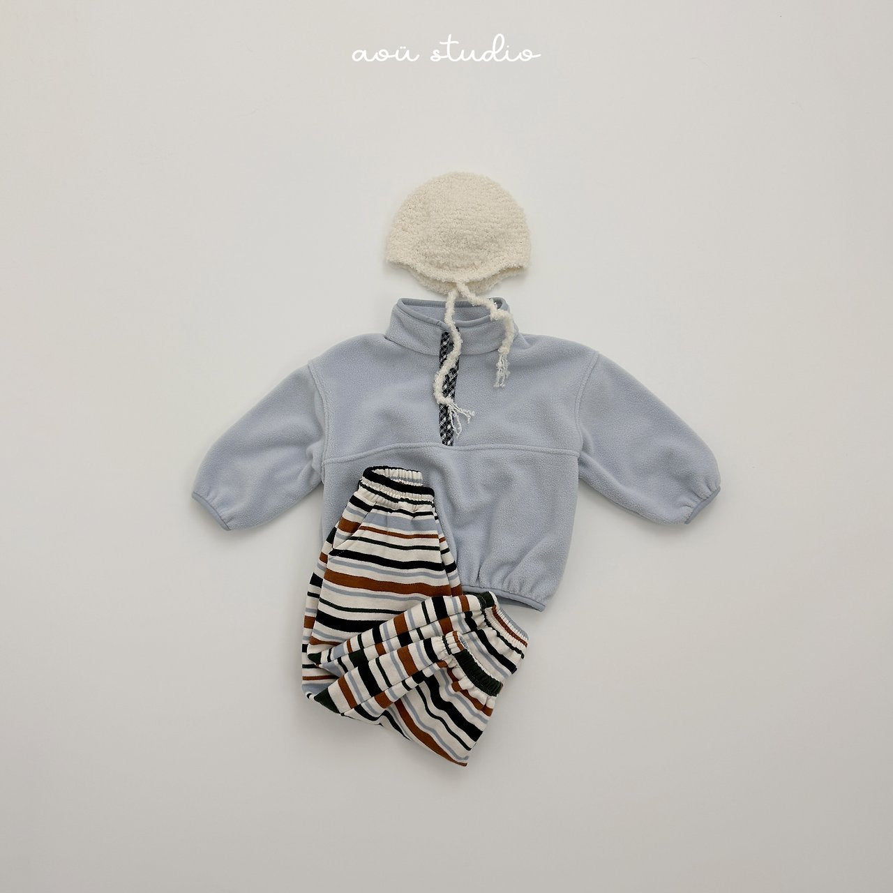 [aou studio] Mochi stripe jogger pants