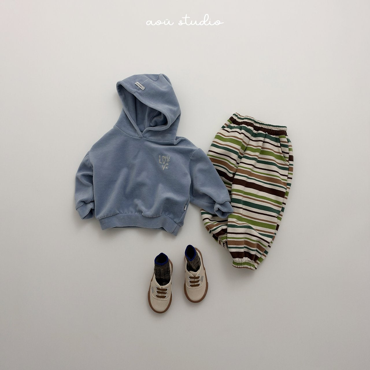 [aou studio] Mochi stripe jogger pants