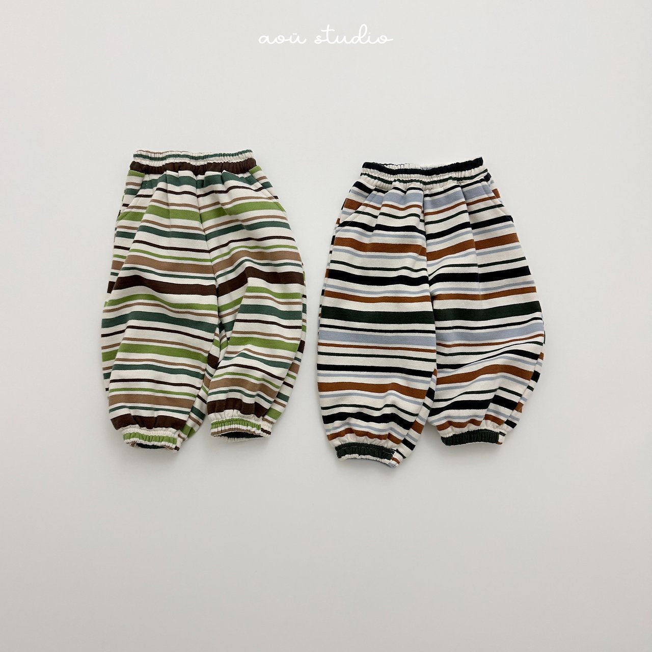 [aou studio] Mochi stripe jogger pants