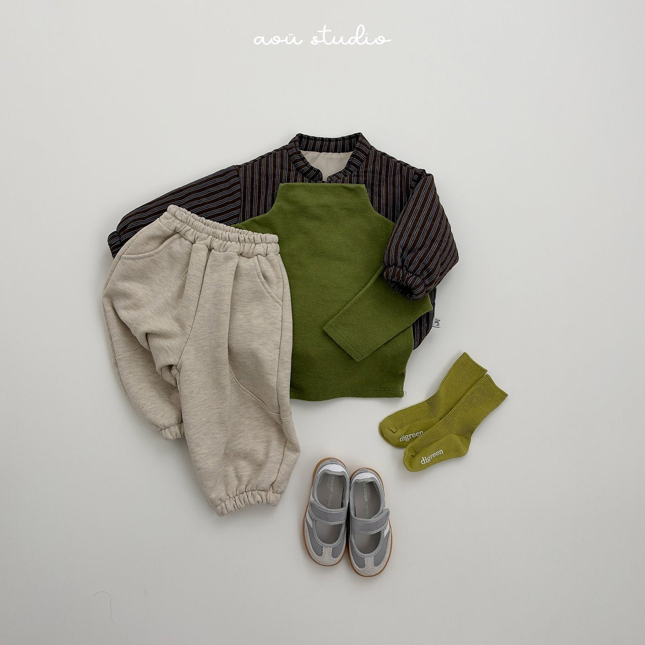 [aou studio] Layer jogger pants