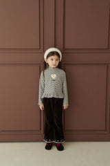 [momo ann] Ribbon flare pants