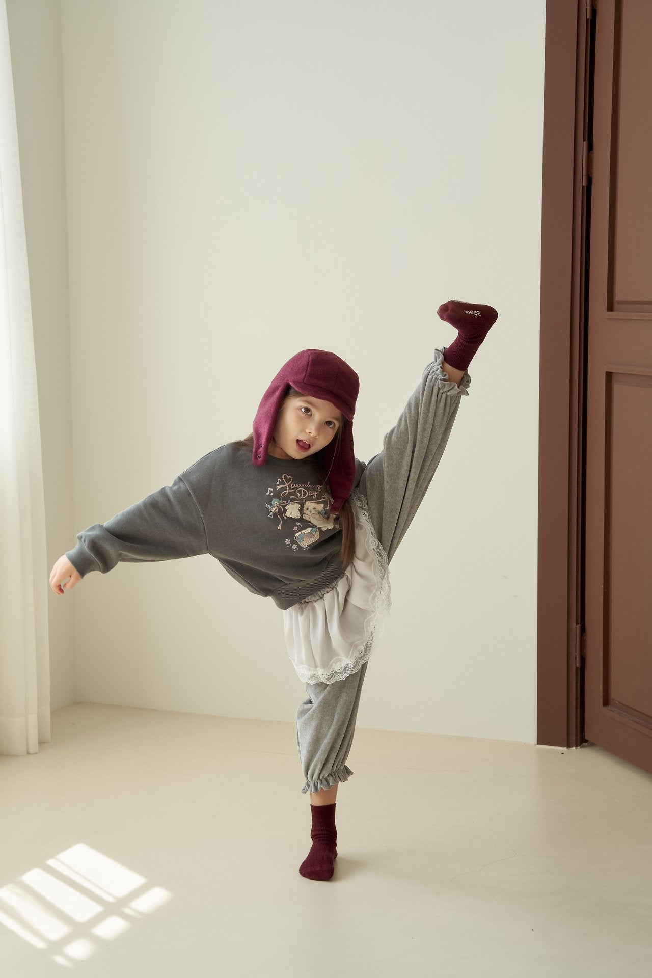 [momo ann] Satin tutu jogger pants(kids)