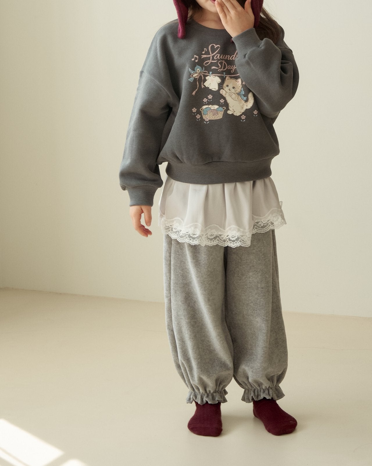 [momo ann] Satin tutu jogger pants(kids)