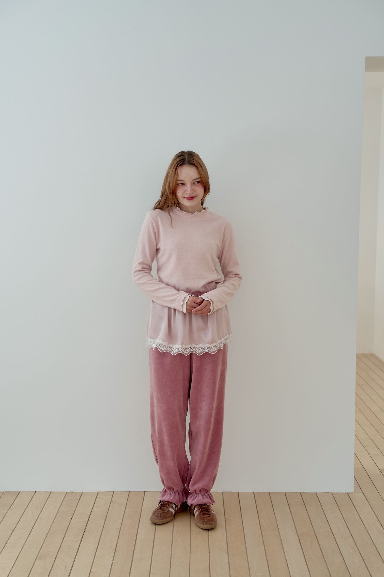 [momo ann] Satin tutu jogger pants(mom)