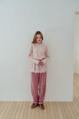 [momo ann] Satin tutu jogger pants(mom)