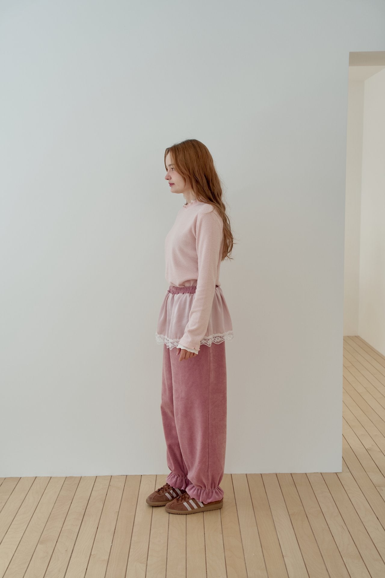 [momo ann] Satin tutu jogger pants(mom)