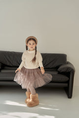 [momo ann] Warm rib mellow tops