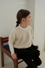 [momo ann] Fur lace tops