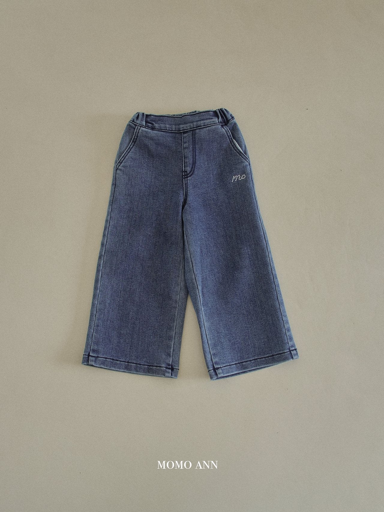 [momo ann] Wool denim pants