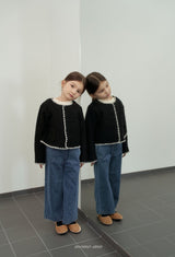 [momo ann] Wool denim pants