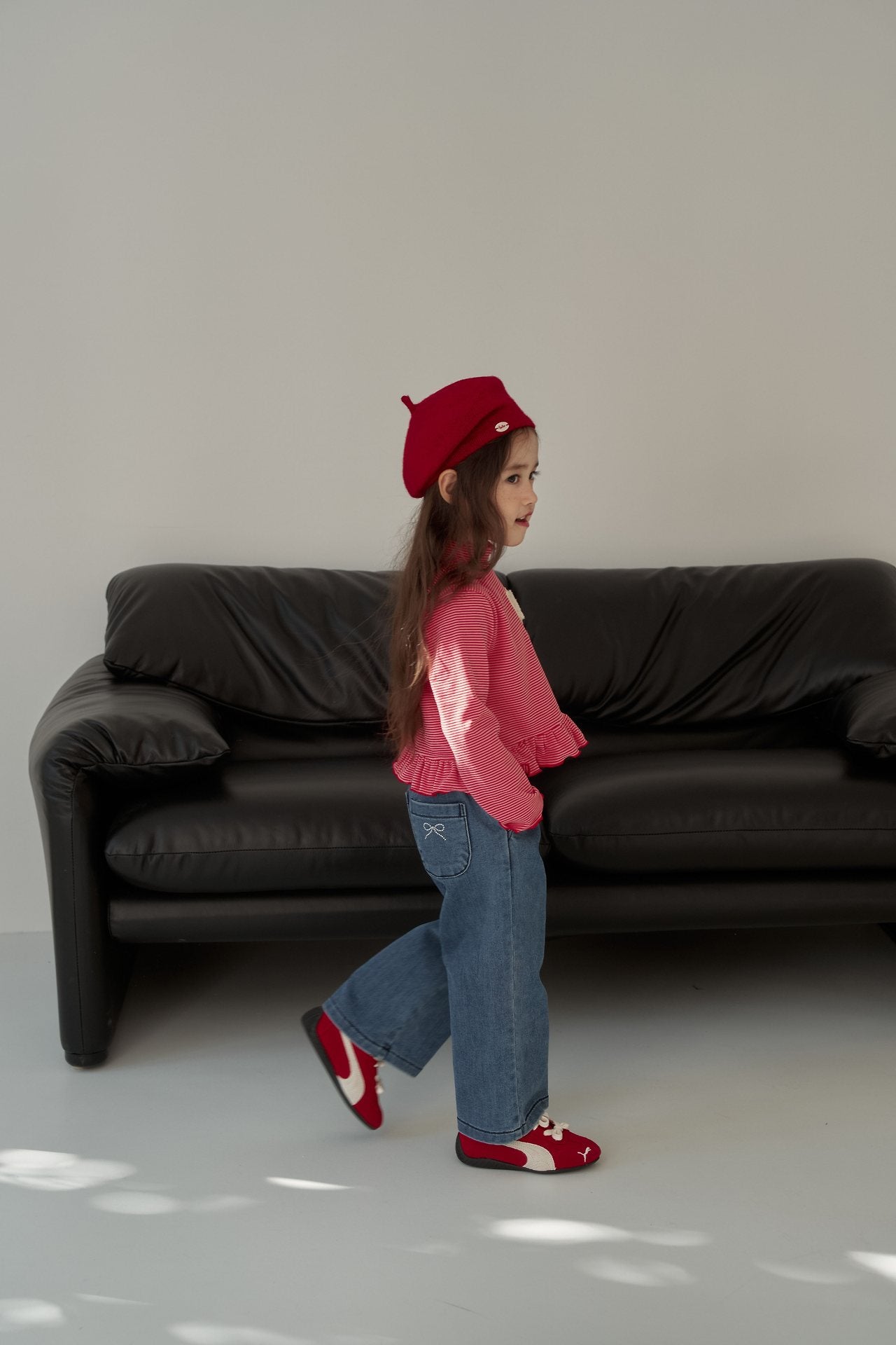 [momo ann] Wool denim pants