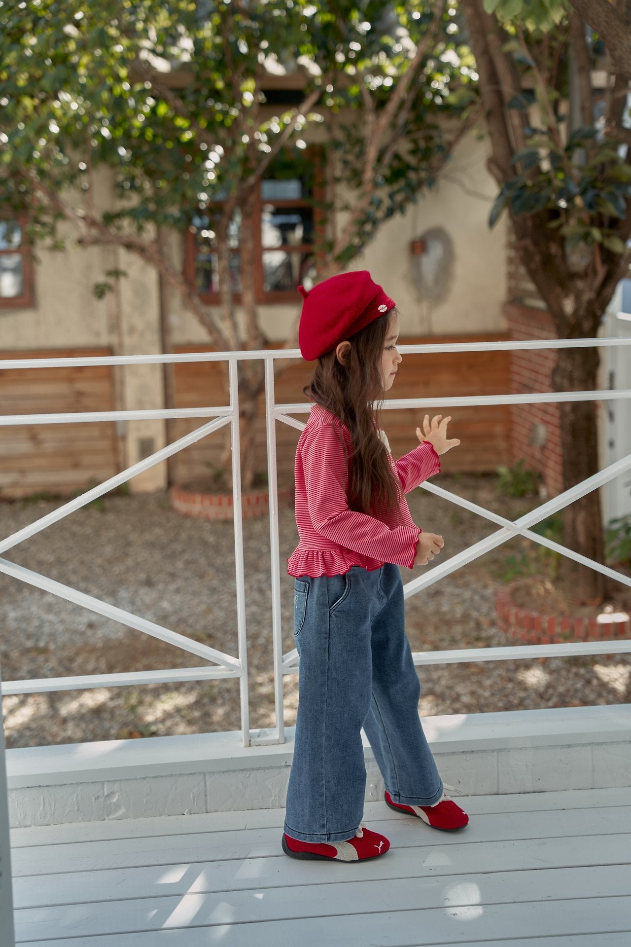 [momo ann] Wool denim pants