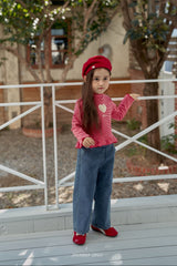 [momo ann] Wool denim pants