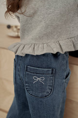 [momo ann] Wool denim pants