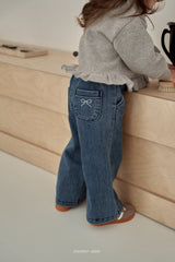 [momo ann] Wool denim pants