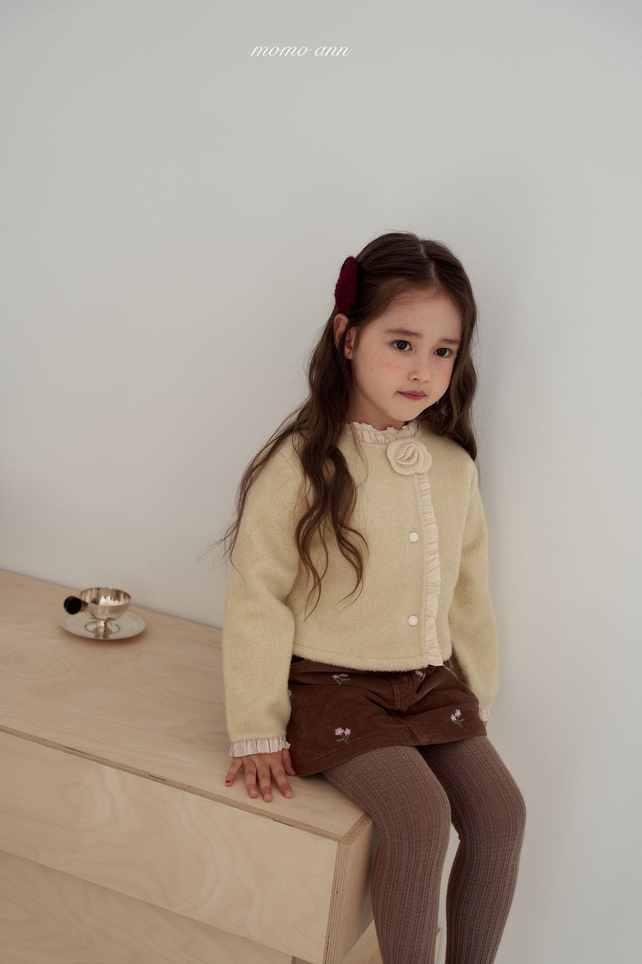 [momo ann] Corsage cardigan
