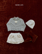 [momo ann] Fur lace skirt