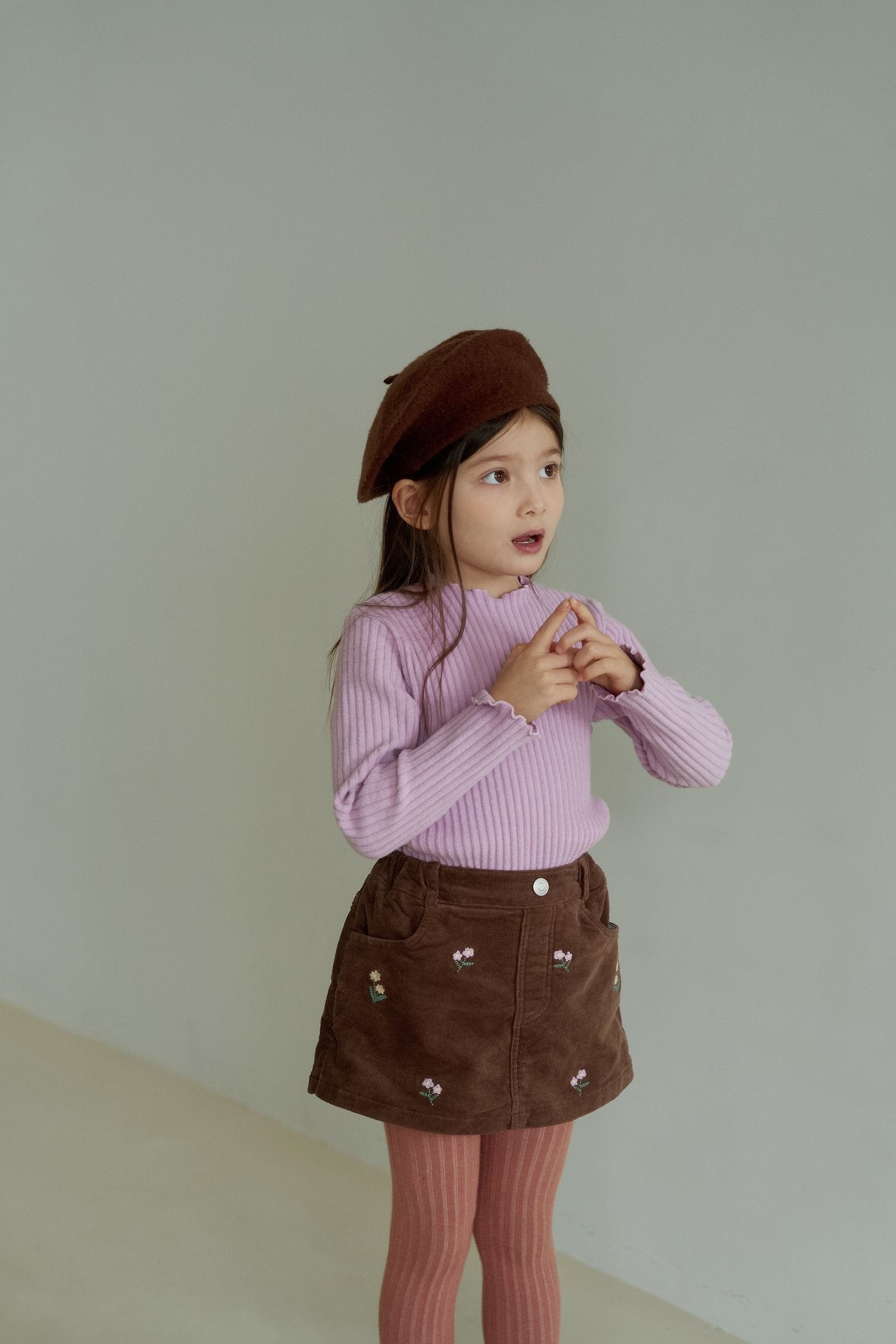 [momo ann] Warm rib mellow tops