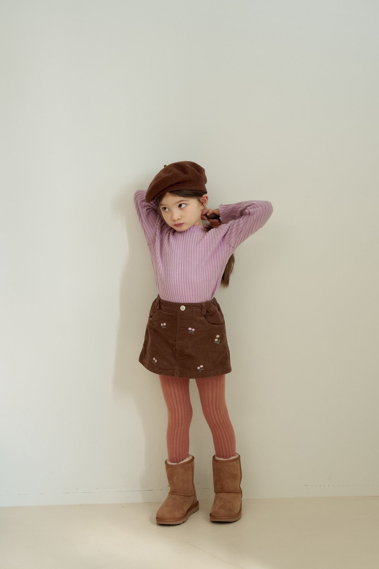 [momo ann] Warm rib mellow tops