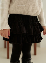 [momo ann] Velvet cancan pants