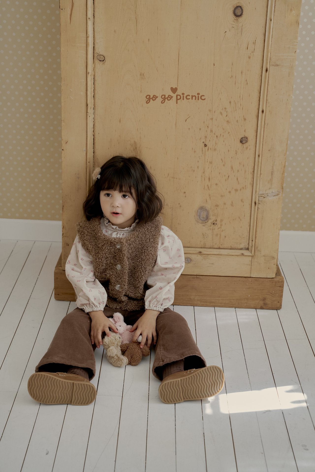 [go go picnic] Noel smock blouse