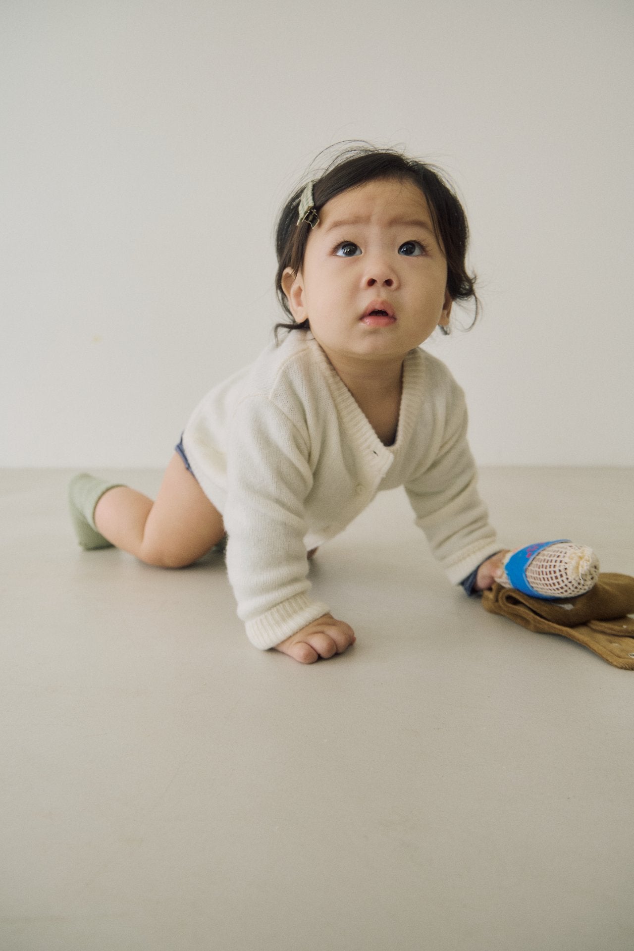 [soye] Cashmere Basic Bebe Cardigan
