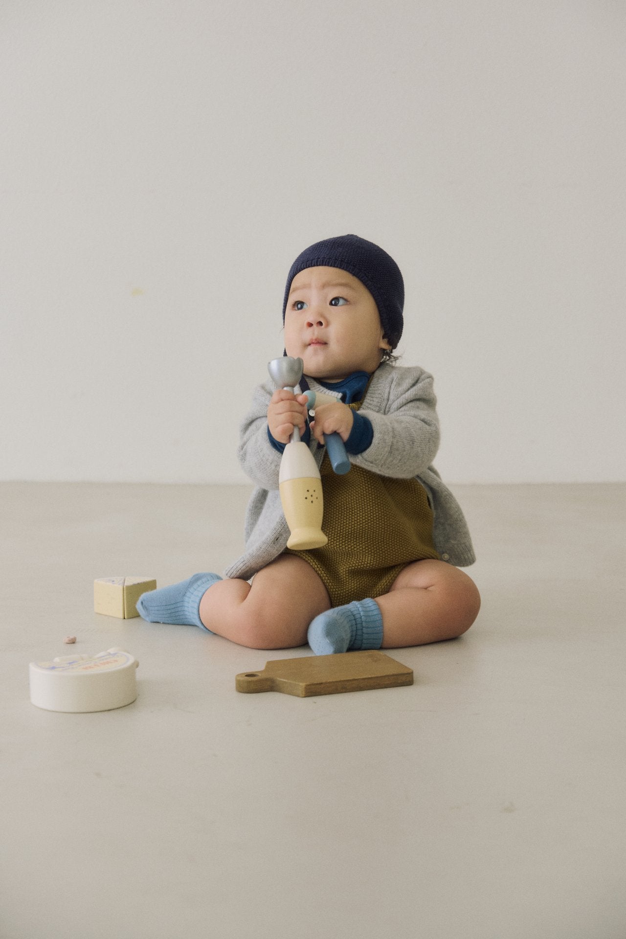 [soye] Cashmere Basic Bebe Cardigan