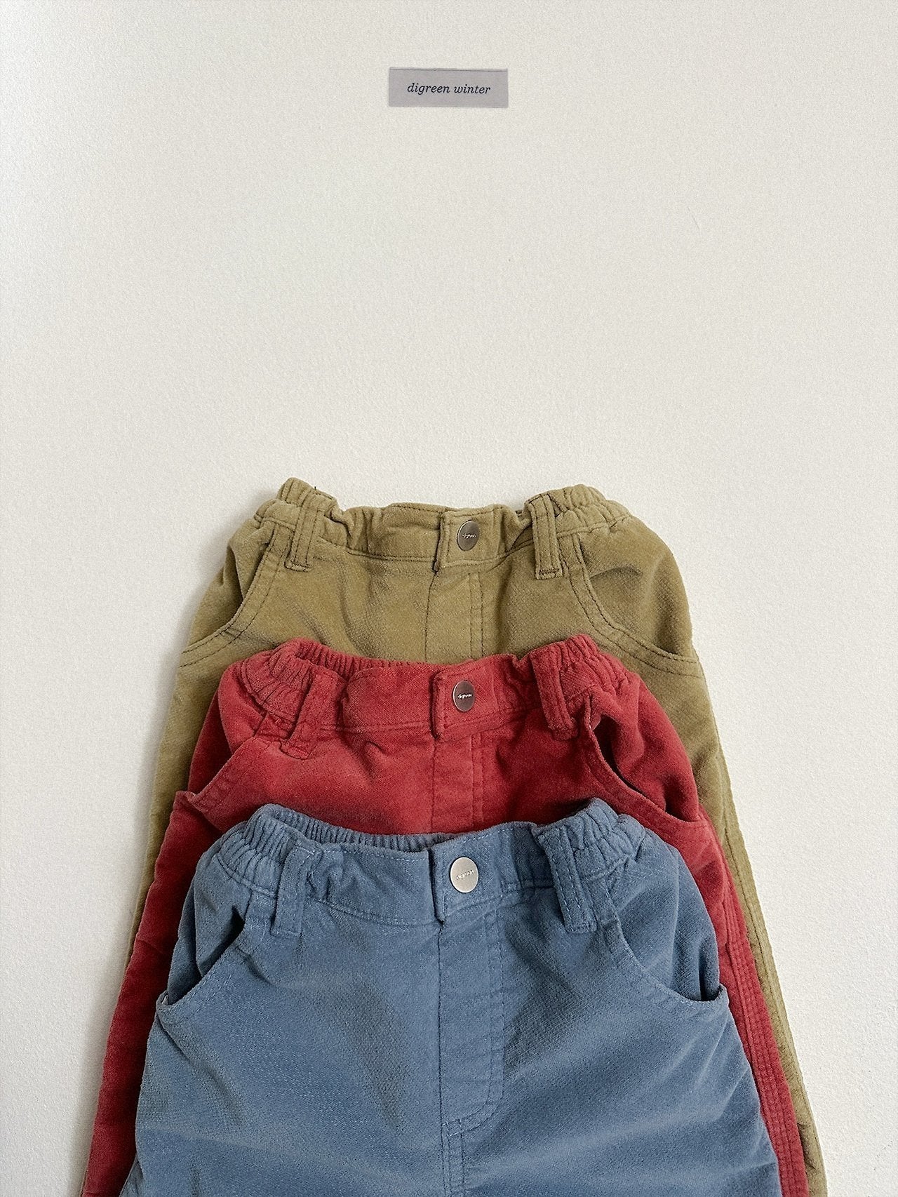 [digreen] Velvet Color Pants