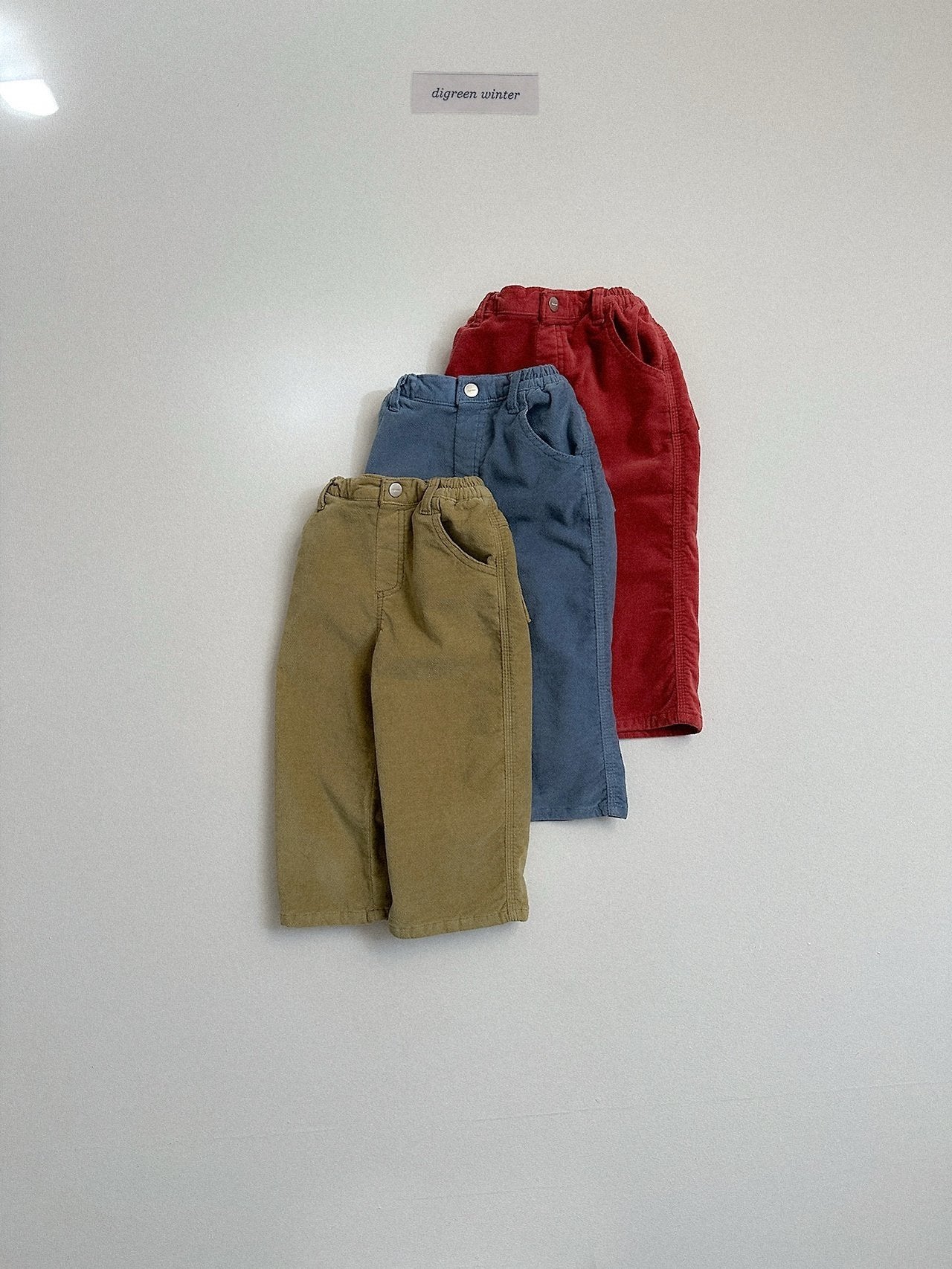 [digreen] Velvet Color Pants