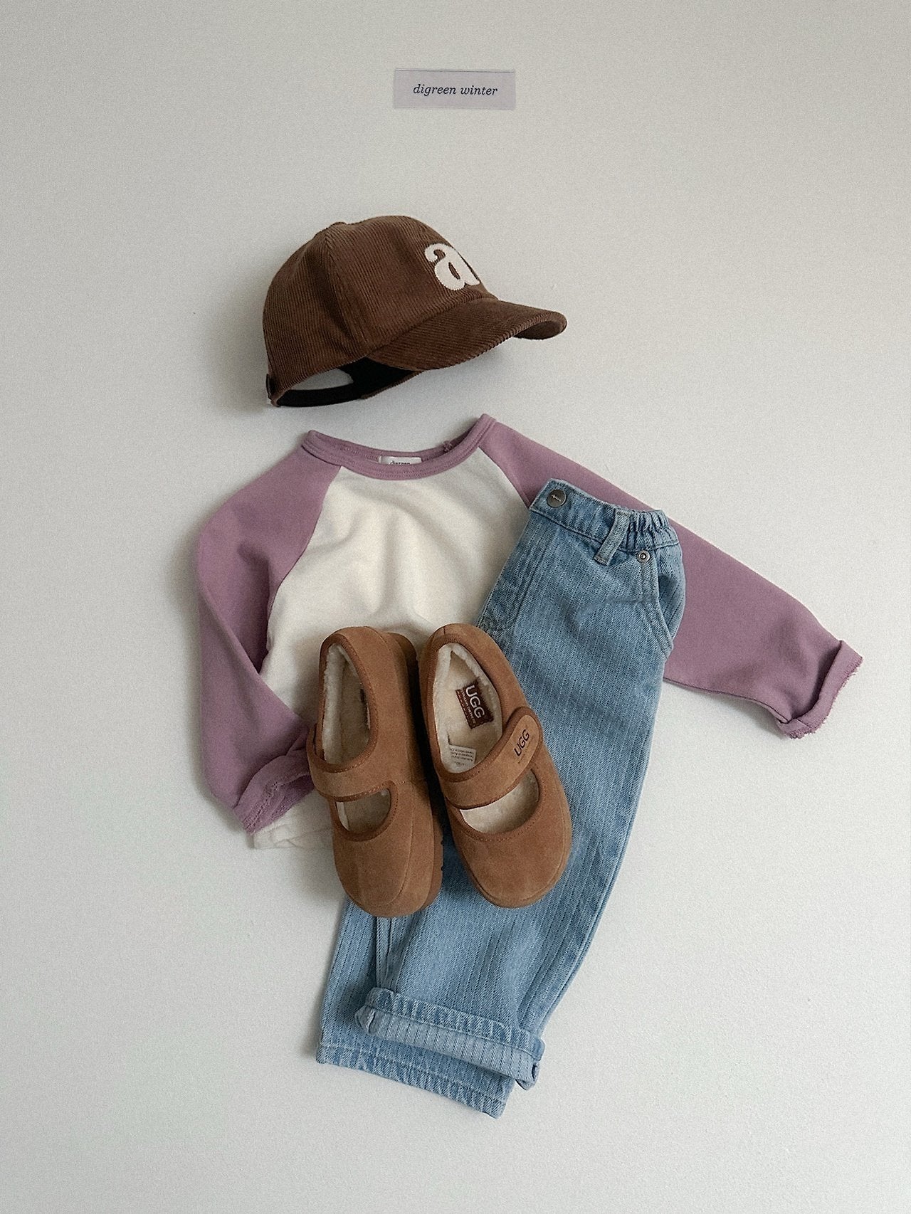 [digreen] Stitch Denim Pants